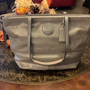 Coach gray purse